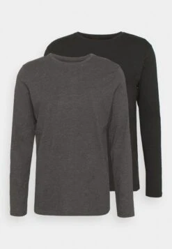 Pier One 2 Pack - Longsleeve - Dark Grey/Black 12 Pier One 2 Pack - Longsleeve - Dark Grey/Black -Beste Kleding Winkel 007c88127656457c8f19869283e98031