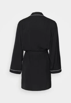 Anna Field Amanda Satin Dressing Gown - Badjas - Black -Beste Kleding Winkel 02d6ba585165492c8f07ab44f0a3d177