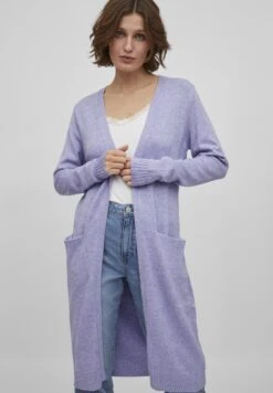 Vila Viril Long Cardigan - Vest - Sweet Lavender -Beste Kleding Winkel 0461c2f76a344ff59c27726778a76a92