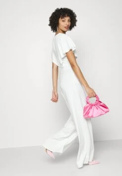 Wedding Betty V Neck Wrap - Jumpsuit - White -Beste Kleding Winkel 0724197d75d64a33a631040152bfbb19