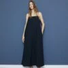 Minimum Vikilino - Maxi-Jurk - Black