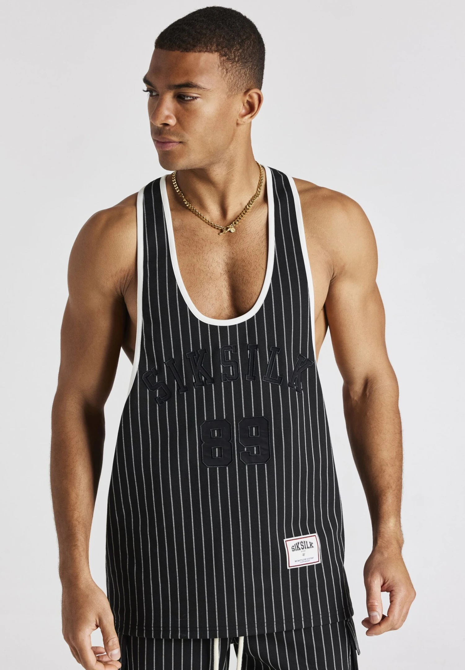SikSilk Anniversary Racer- Top - Black 3 SikSilk Anniversary Racer- Top - Black