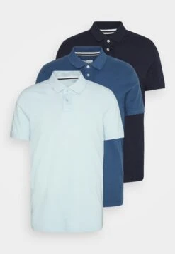 Pier One 3 Pack - Poloshirt - Light Blue/Blue/Dark Blue -Beste Kleding Winkel 0ff6d1a0739145f6be830ca146804cdf
