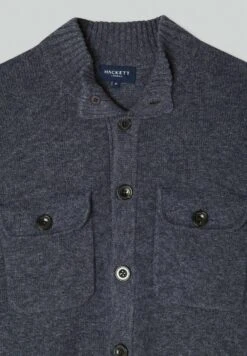 Hackett London Chest Pocket Fb - Vest - Charcoal Grey -Beste Kleding Winkel 150f6188f95c4b01a579d808824dbd80