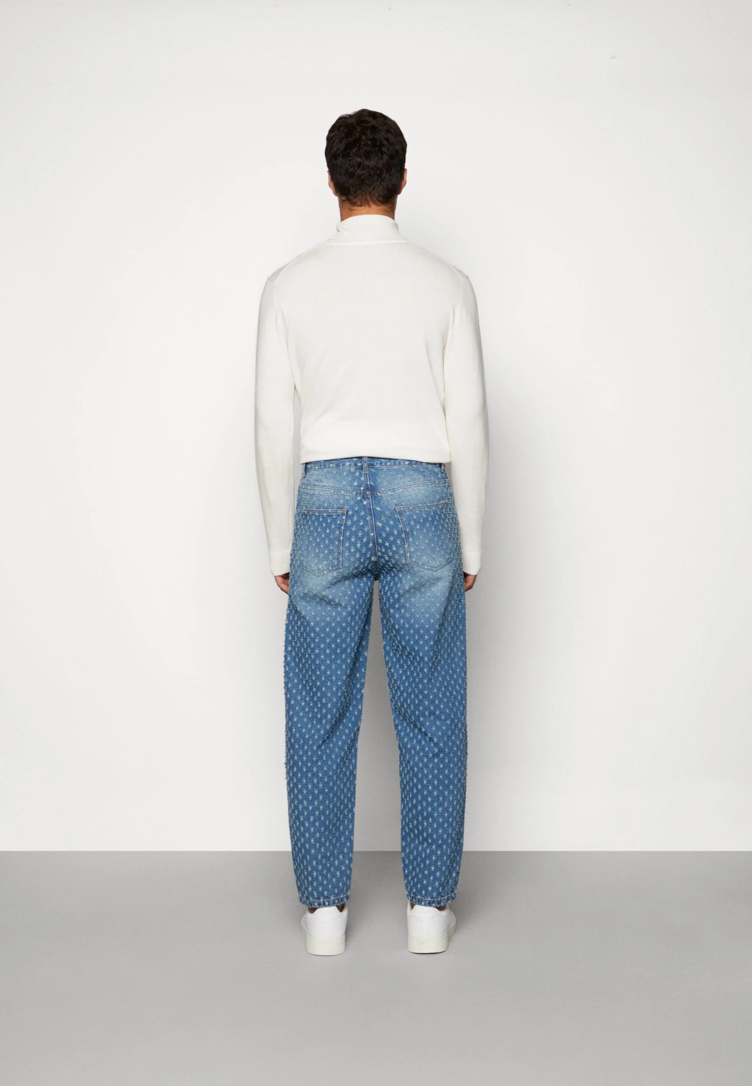 Phluid Project X Yourturn - Heavily Distressed - Relaxed Fit Jeans - Blue Denim 5 Phluid Project X Yourturn - Heavily Distressed - Relaxed Fit Jeans - Blue Denim - Afbeelding 3