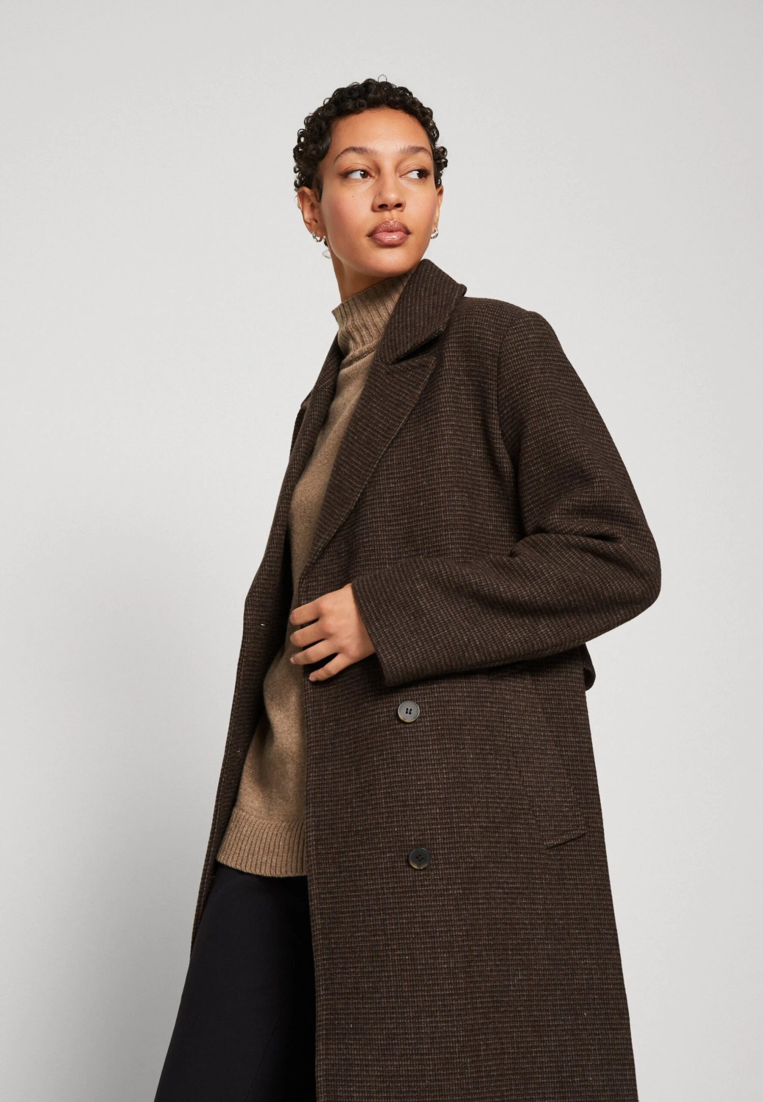 Selected Femme Slfmilo Coat - Mantel - Java Check 6 Selected Femme Slfmilo Coat - Mantel - Java Check - Afbeelding 4