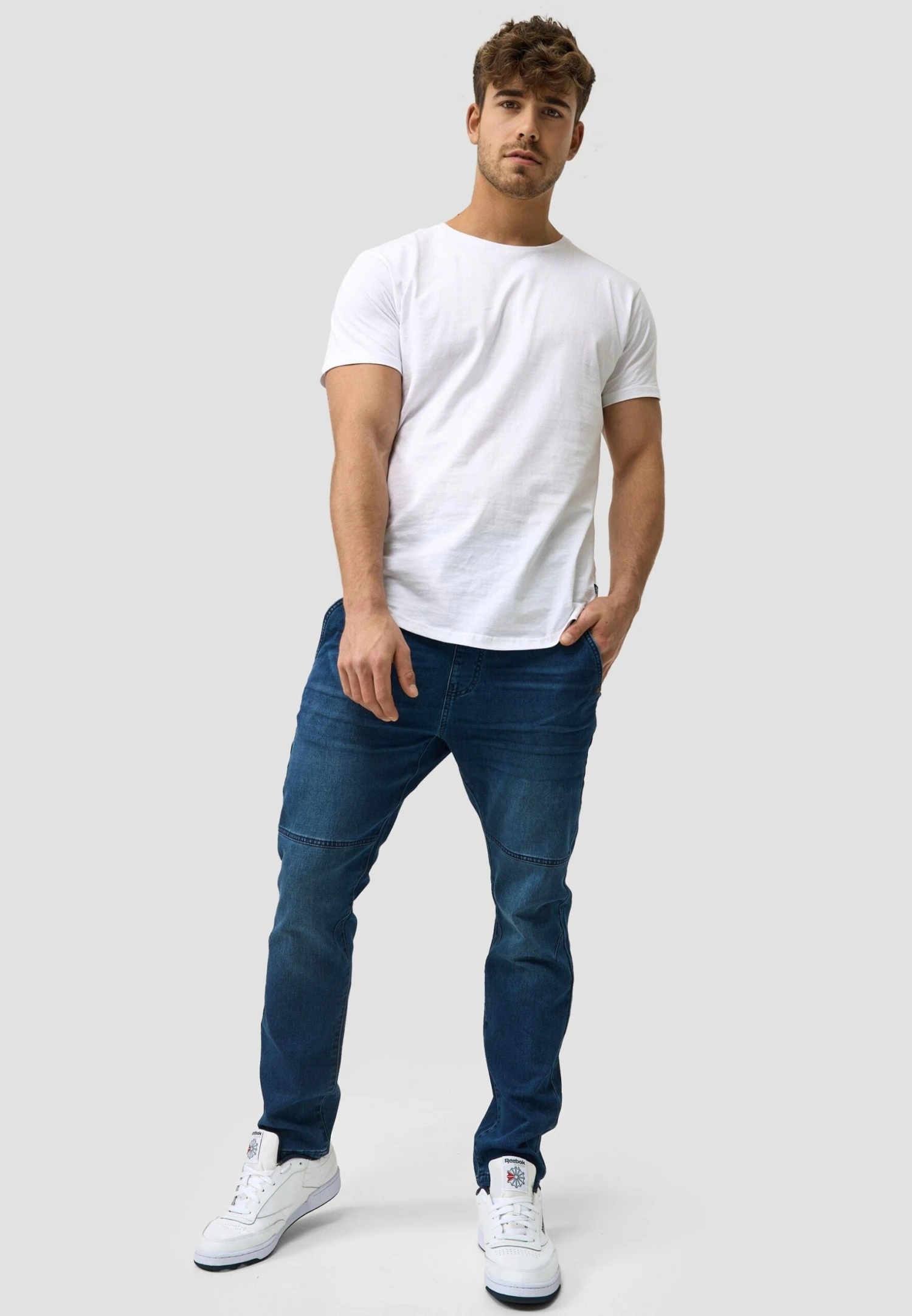 Indicode Jeans Fabrizio - Slim Fit Jeans - White Rinse 4 Indicode Jeans Fabrizio - Slim Fit Jeans - White Rinse - Afbeelding 2