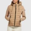 Khujo Ghita Matt - Jas - Beige -Beste Kleding Winkel 2a9529d142dc4715b85c7ab70b9b91e0