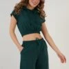 LELA Two Piece Set - Regular Fit - Shorts - Dark Green Melange 1 LELA Two Piece Set - Regular Fit - Shorts - Dark Green Melange -Beste Kleding Winkel 2ae1ea70f88344328149ddadb46b3589