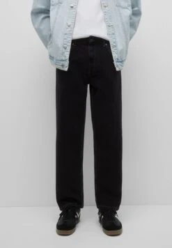 PULL & BEAR Wide - Relaxed Fit Jeans - Black