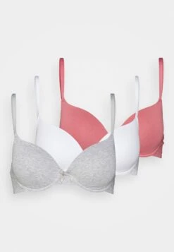 Anna Field Sunlight 3Pack Tshirt Bra - T-Shirt Bh - Pink/Grey/White -Beste Kleding Winkel 2dc08d5a17e5486e994df821bba6549b