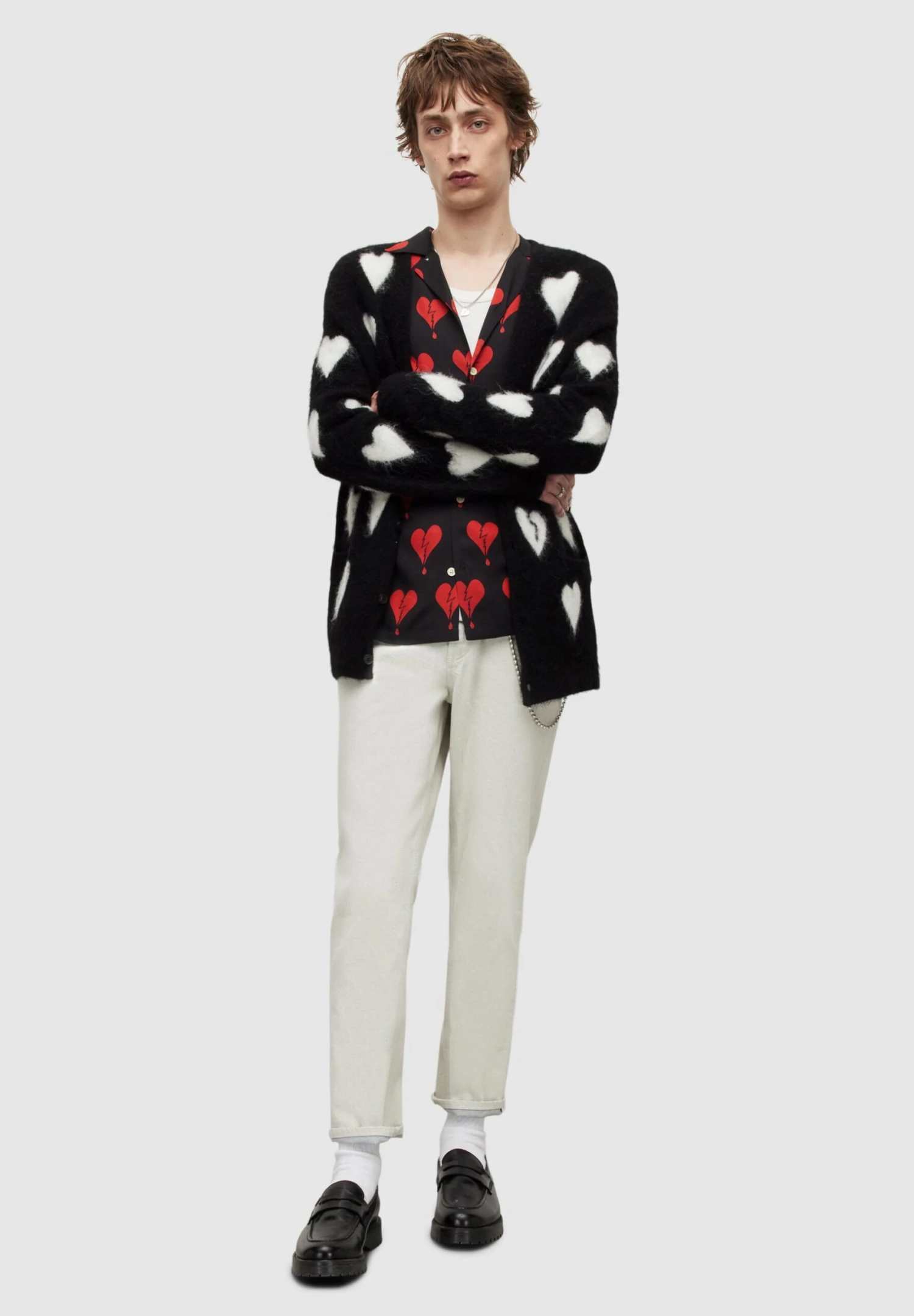 AllSaints Amore - Vest - Black/White 4 AllSaints Amore - Vest - Black/White - Afbeelding 2