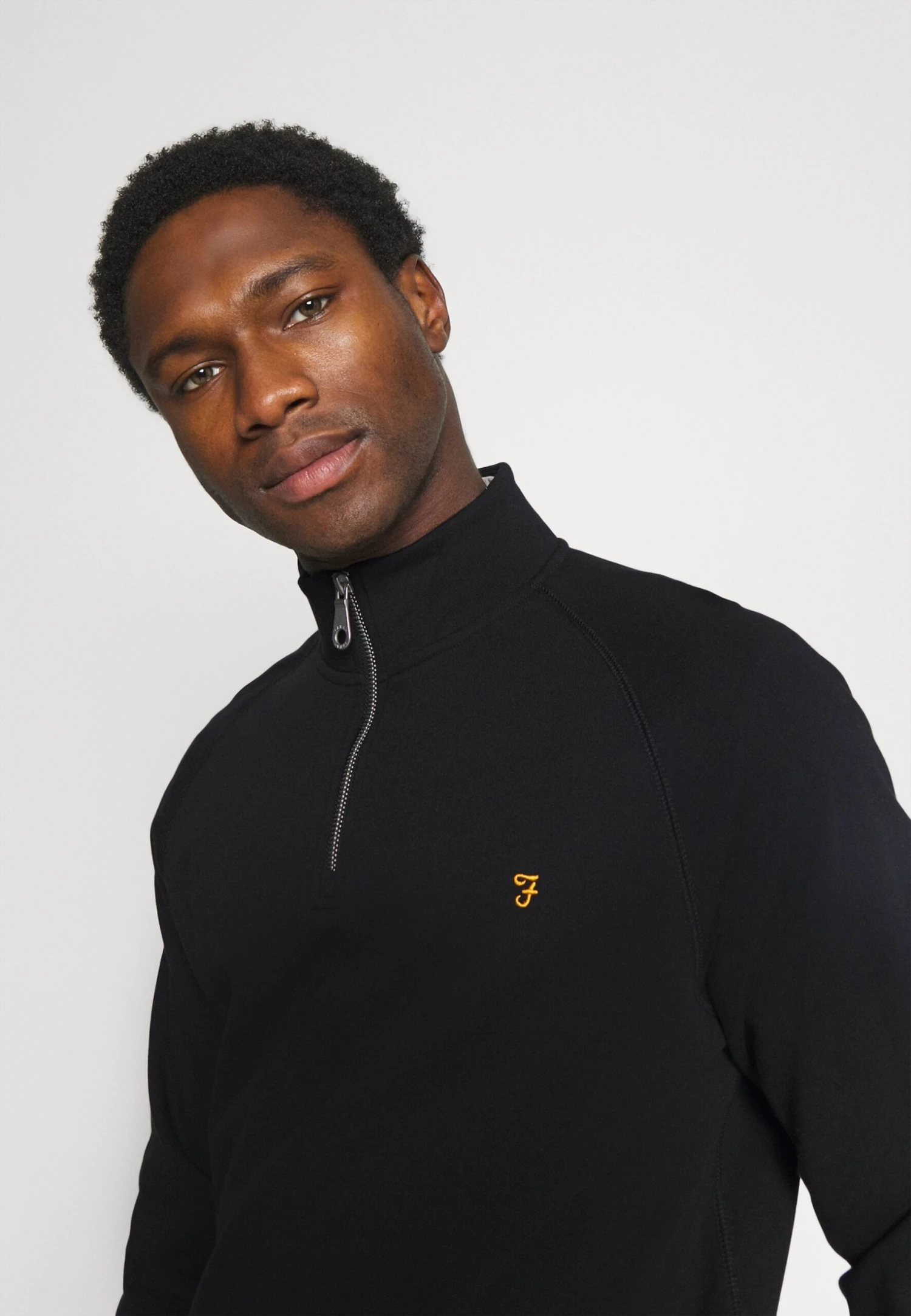 Farah Jim 1/4 Zip - Sweater - Black 6 Farah Jim 1/4 Zip - Sweater - Black - Afbeelding 4