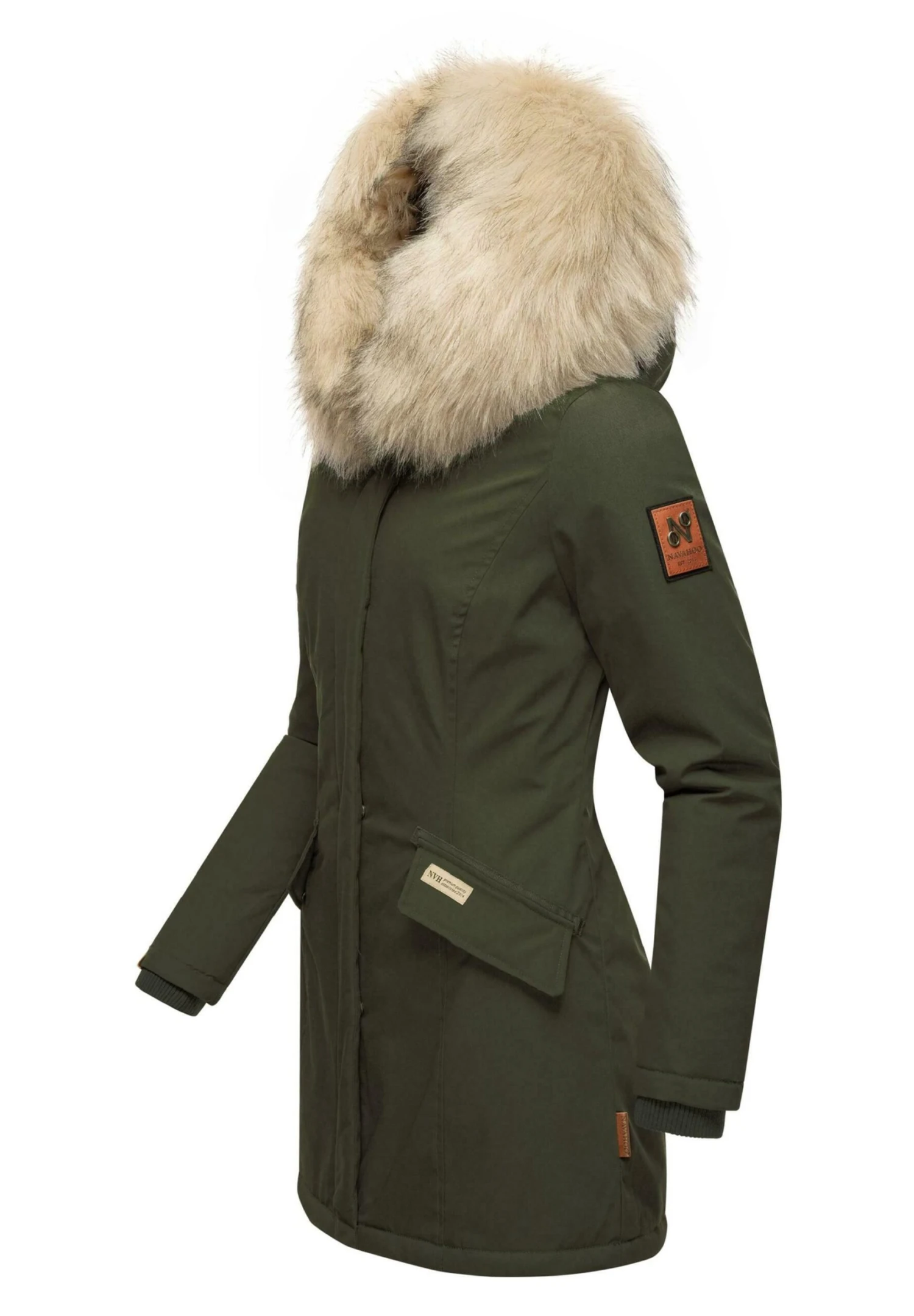 Navahoo Cristal - Winterjas - Olive 4 Navahoo Cristal - Winterjas - Olive - Afbeelding 2