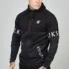 SikSilk Dynmic Zip Through Hoodie - Sweater Met Rits - Black