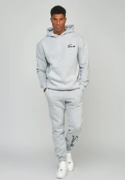 SikSilk Script Embroidery- Hoodie - Grey Marl 8 SikSilk Script Embroidery- Hoodie - Grey Marl -Beste Kleding Winkel 3c9a92e93ab14586afc8677de69f9749