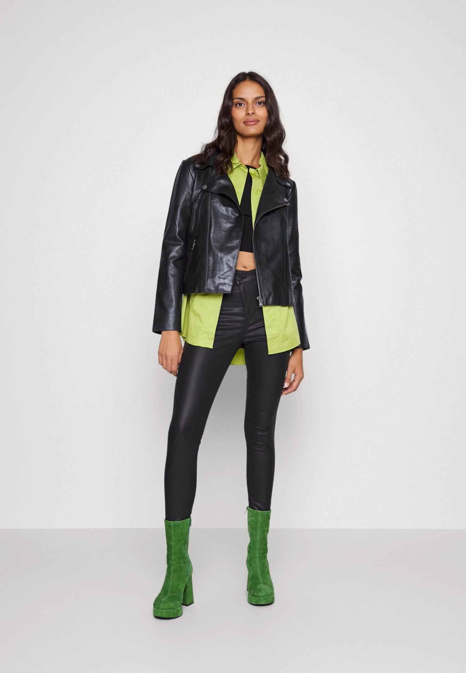 Mos Mosh Cami Leather Jacket - Leren Jas - Black 4 Mos Mosh Cami Leather Jacket - Leren Jas - Black - Afbeelding 2