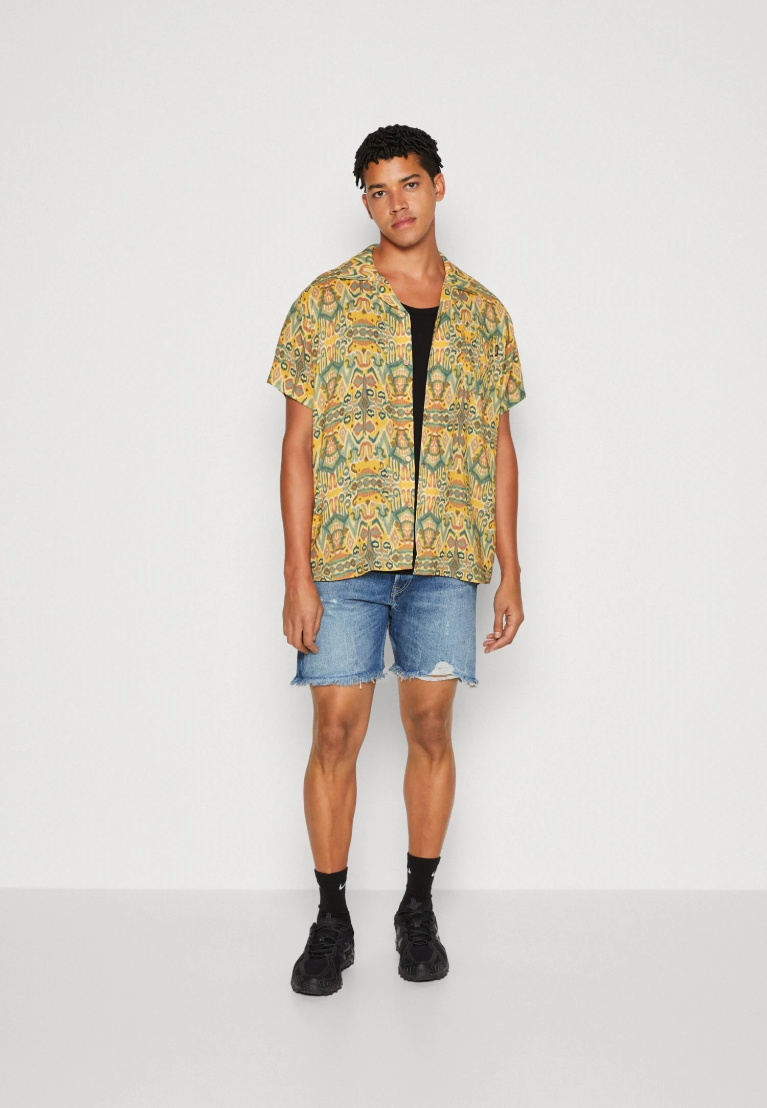 Kaotiko Shirt Jordania Unisex - Overhemdblouse - Mustard 4 Kaotiko Shirt Jordania Unisex - Overhemdblouse - Mustard - Afbeelding 2