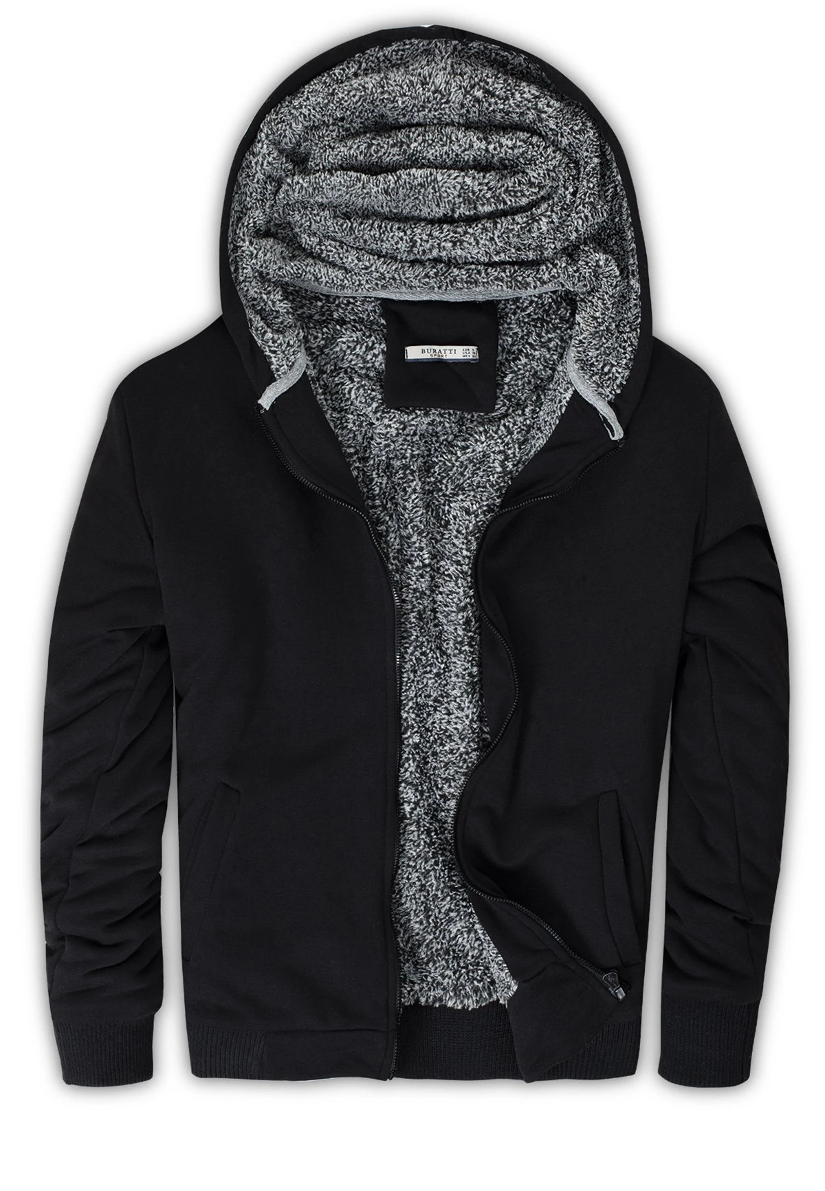 Slim Fit - Hoodie - Black 3 Slim Fit - Hoodie - Black