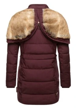Marikoo Lieblings - Winterjas - Dark Red Melange -Beste Kleding Winkel 45ea34fba8aa4e029bef10a8b0abd638