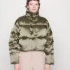 Calvin Klein Shine Puffer Down Coat - Gewatteerde Jas - New Basil