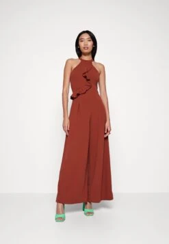Beste Kleding Winkel 41 Wal G Penelope Frill - Jumpsuit - Burnt Orange