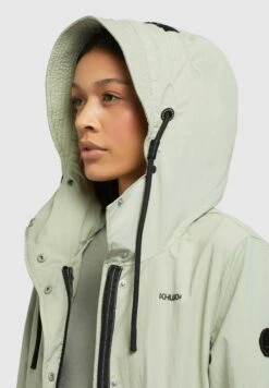 Khujo Adda - Halflange Jas - Blassgrün -Beste Kleding Winkel 4cd7a195cfdf4272a2095a462d8c6fa6