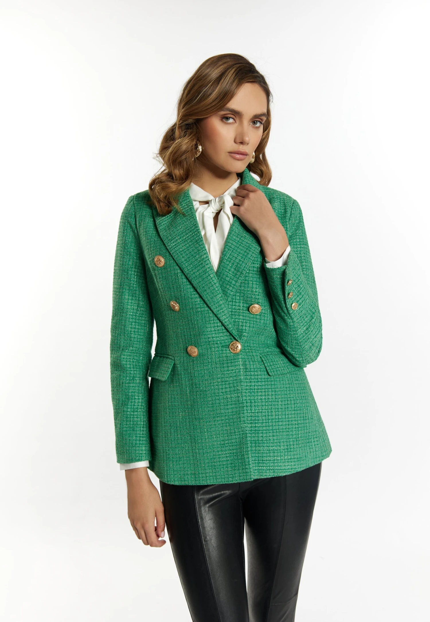 Faina Blazer - Smaragdgrün 3 Faina Blazer - Smaragdgrün