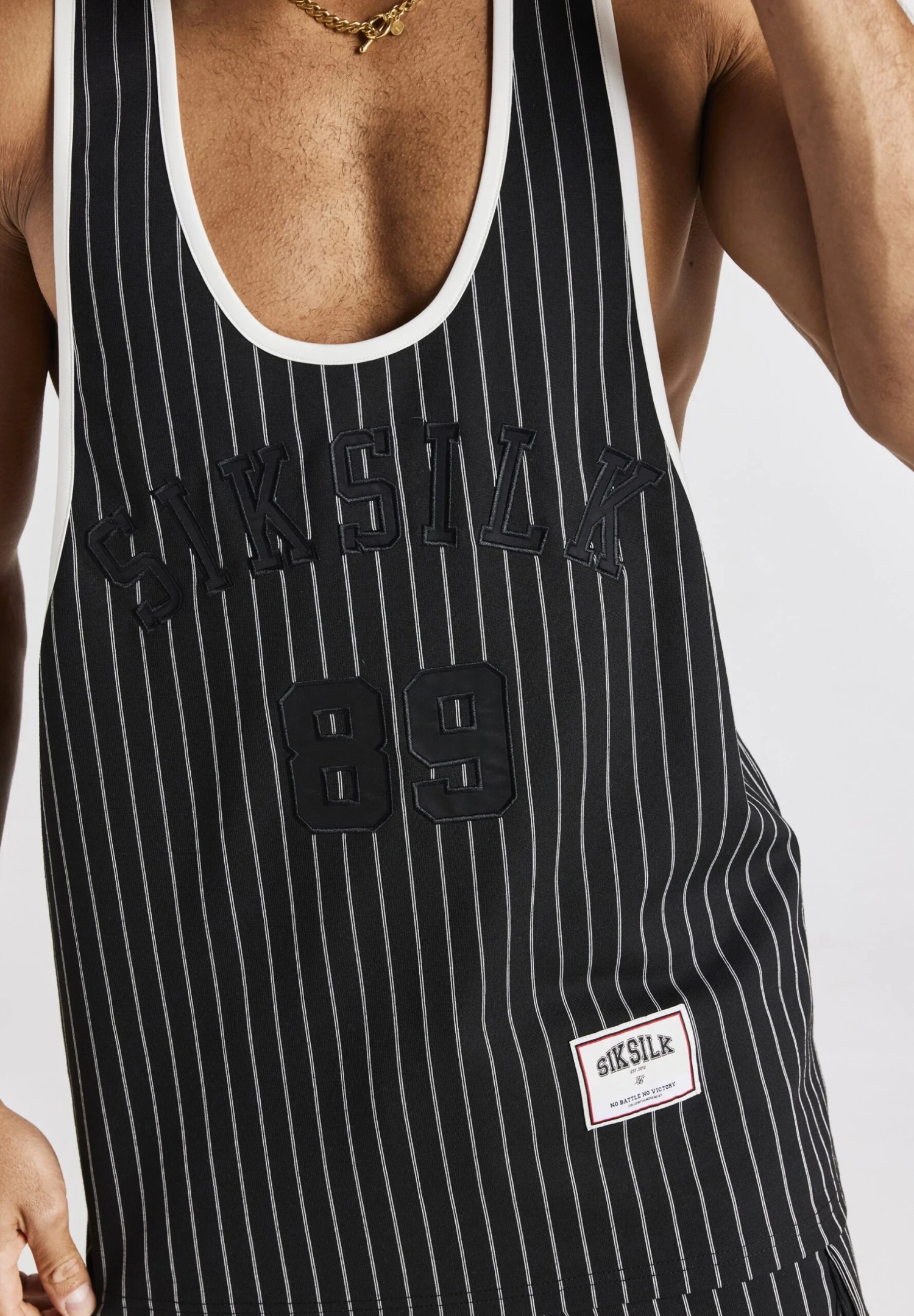 SikSilk Anniversary Racer- Top - Black 7 SikSilk Anniversary Racer- Top - Black - Afbeelding 5