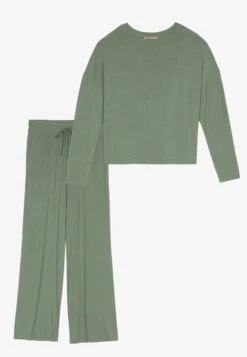 Anna Field Wide Leg - Pyjama - Khaki -Beste Kleding Winkel 56399edf15f94c88bb3bebf375bcf274