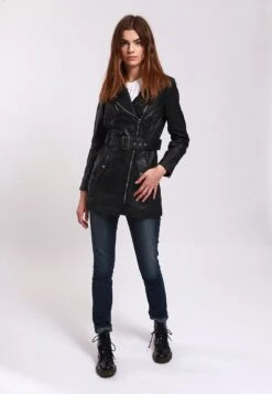Lee Cooper Beatriz - Leren Jas - Black -Beste Kleding Winkel 56eefde0653c4f03b4ca29e45619c081