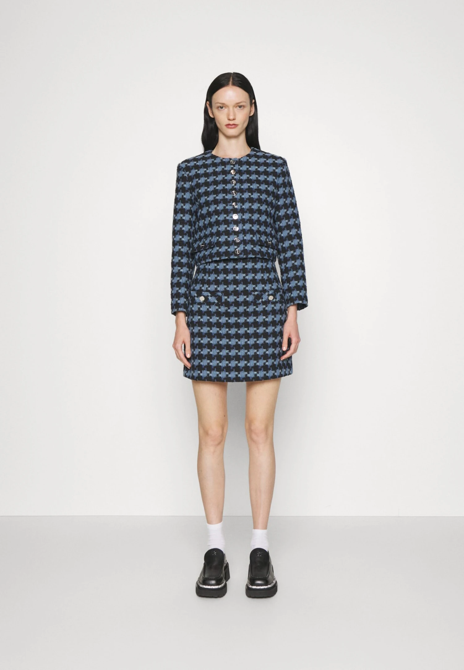 Sandro Recoupe - Blazer - Bleu/Noir 7 Sandro Recoupe - Blazer - Bleu/Noir - Afbeelding 5