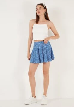 LELA Flowered Elastic Waist - Shorts - Royal Blue 7 LELA Flowered Elastic Waist - Shorts - Royal Blue -Beste Kleding Winkel 5d807fa27e2441aea1e10f5a5c359a46