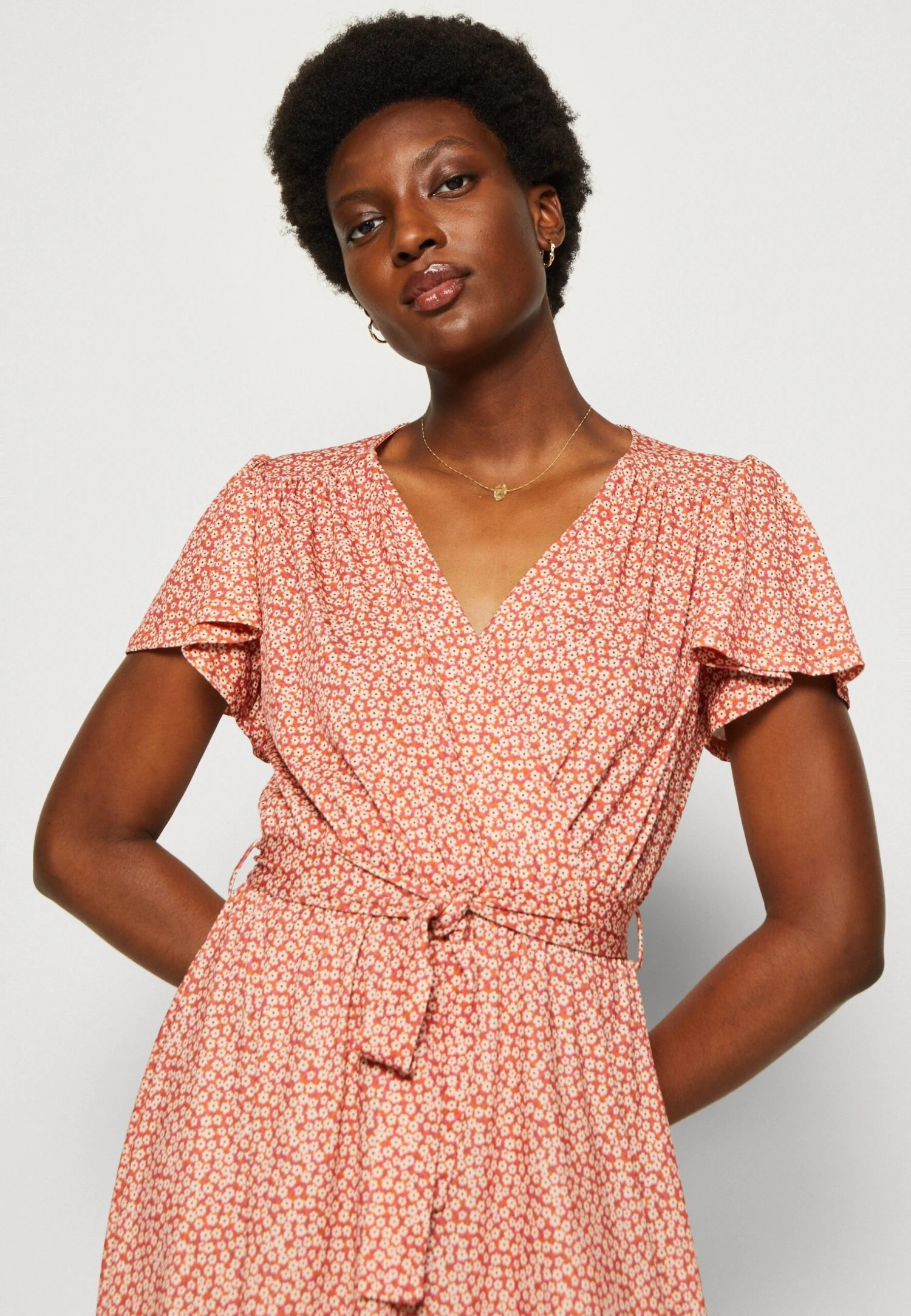 Anna Field Jurk - Brown/White 8 Anna Field Jurk - Brown/White - Afbeelding 6