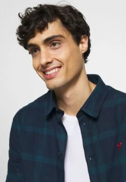 Pier One Overhemd - Dark Blue/Teal -Beste Kleding Winkel 60ff006a248a4e558dbde6647cd82b01