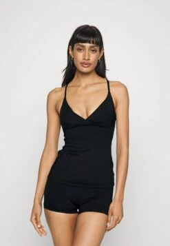 Seafolly Collective Wrap Front Singlet - Bikinitop - Black