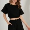 LELA Two Piece Set - Regular Fit - Shorts - Black -Beste Kleding Winkel 619596d0c34b4198b54366af8a45fe7f