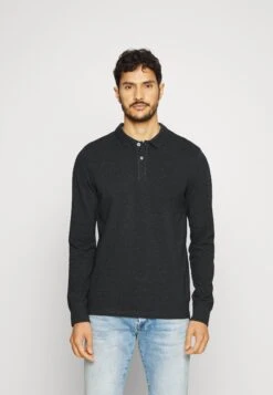 Pier One Long Sleeve 2 Pack- Poloshirt - Dark Grey/Khaki -Beste Kleding Winkel 61c36d2fe9404d06a651873e3825e3f3