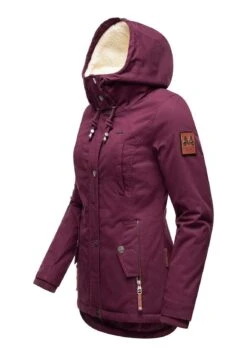 Marikoo Bikoo - Winterjas - Dark Red Melange -Beste Kleding Winkel 6872324a1d124aa089a1423c25c4f416