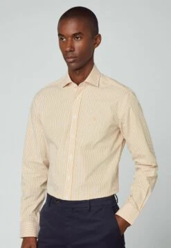 Hackett London Essential Bengal Stripe - Overhemd - White Yelow