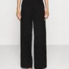 Petite Tailored Wide Leg Trouser - Broek - Black -Beste Kleding Winkel 74802865d4bf446c96f398e4322abd59