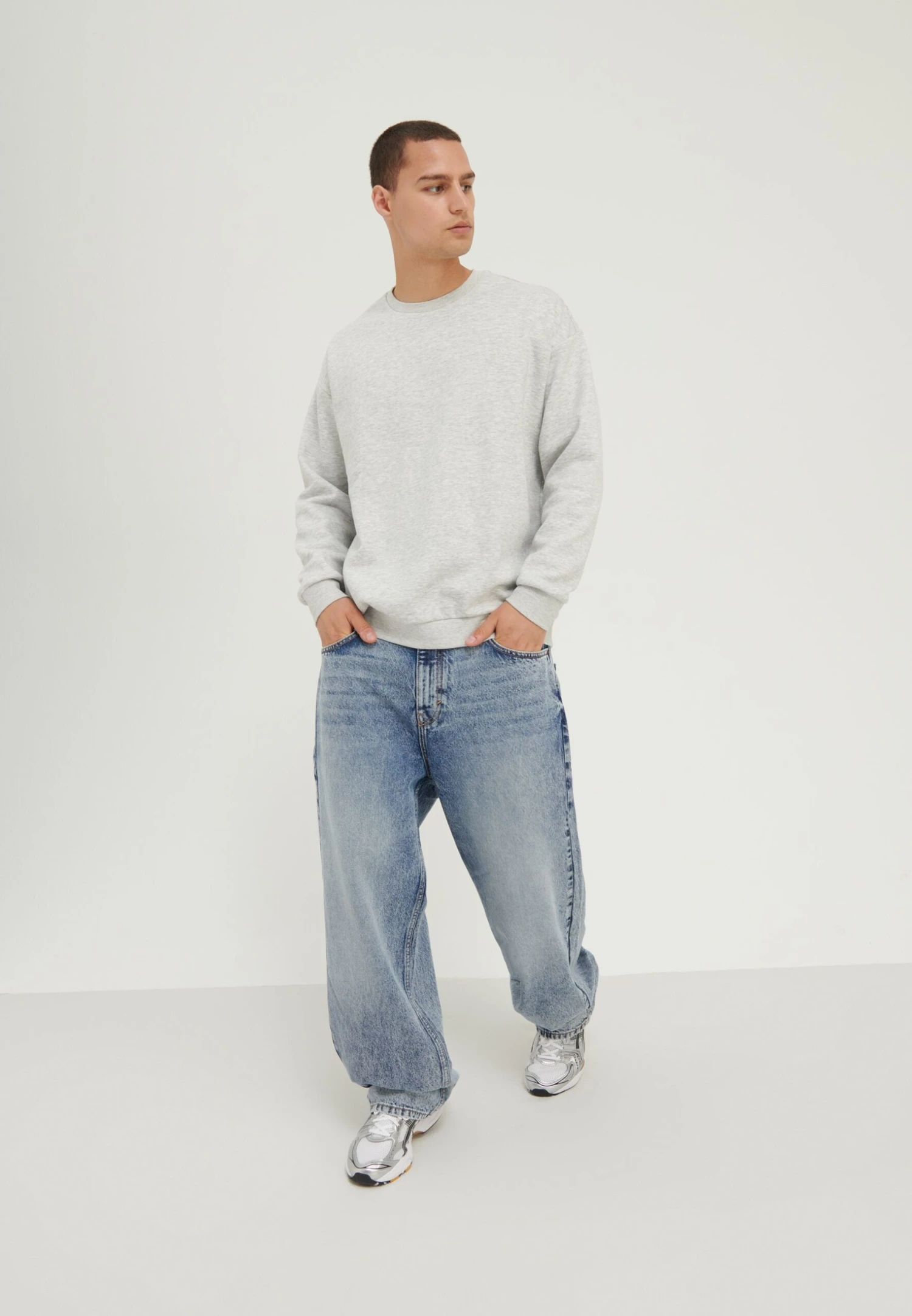 YOURTURN Unisex 2 Pack - Sweater - Black/Mottled Light Grey 4 YOURTURN Unisex 2 Pack - Sweater - Black/Mottled Light Grey - Afbeelding 2