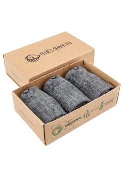 Giesswein Merino Wool Sneaker Socks 3Er-Pack - Sokken - Schiefer -Beste Kleding Winkel 751e3ce6d57040728c08a4da2a4648f6