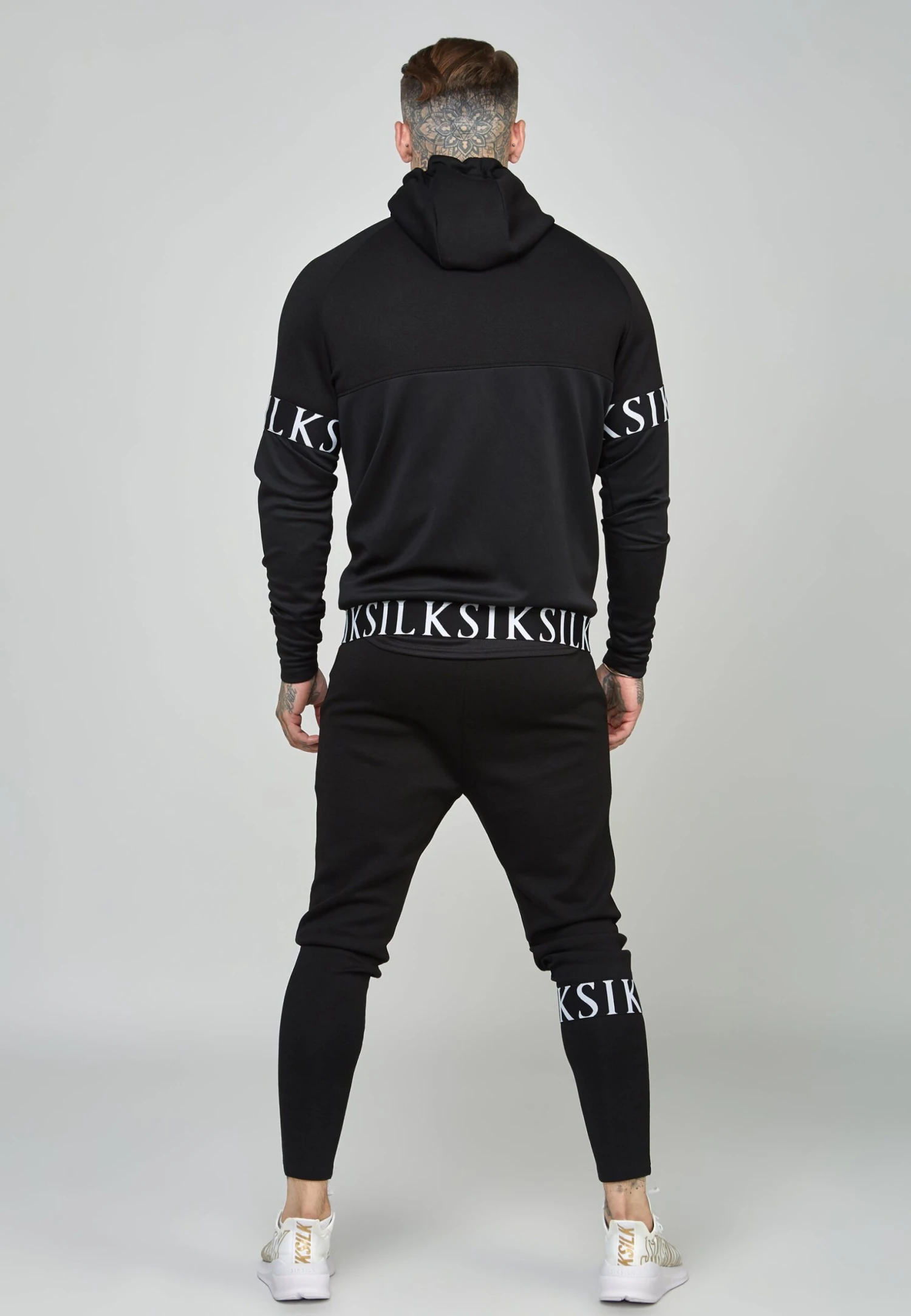 SikSilk Dynmic Zip Through Hoodie - Sweater Met Rits - Black 5 SikSilk Dynmic Zip Through Hoodie - Sweater Met Rits - Black - Afbeelding 3