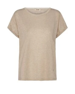 Mos Mosh Kay Tee - T-Shirt Basic - Gold -Beste Kleding Winkel 79dcb027171c49339f351b79ff546c98