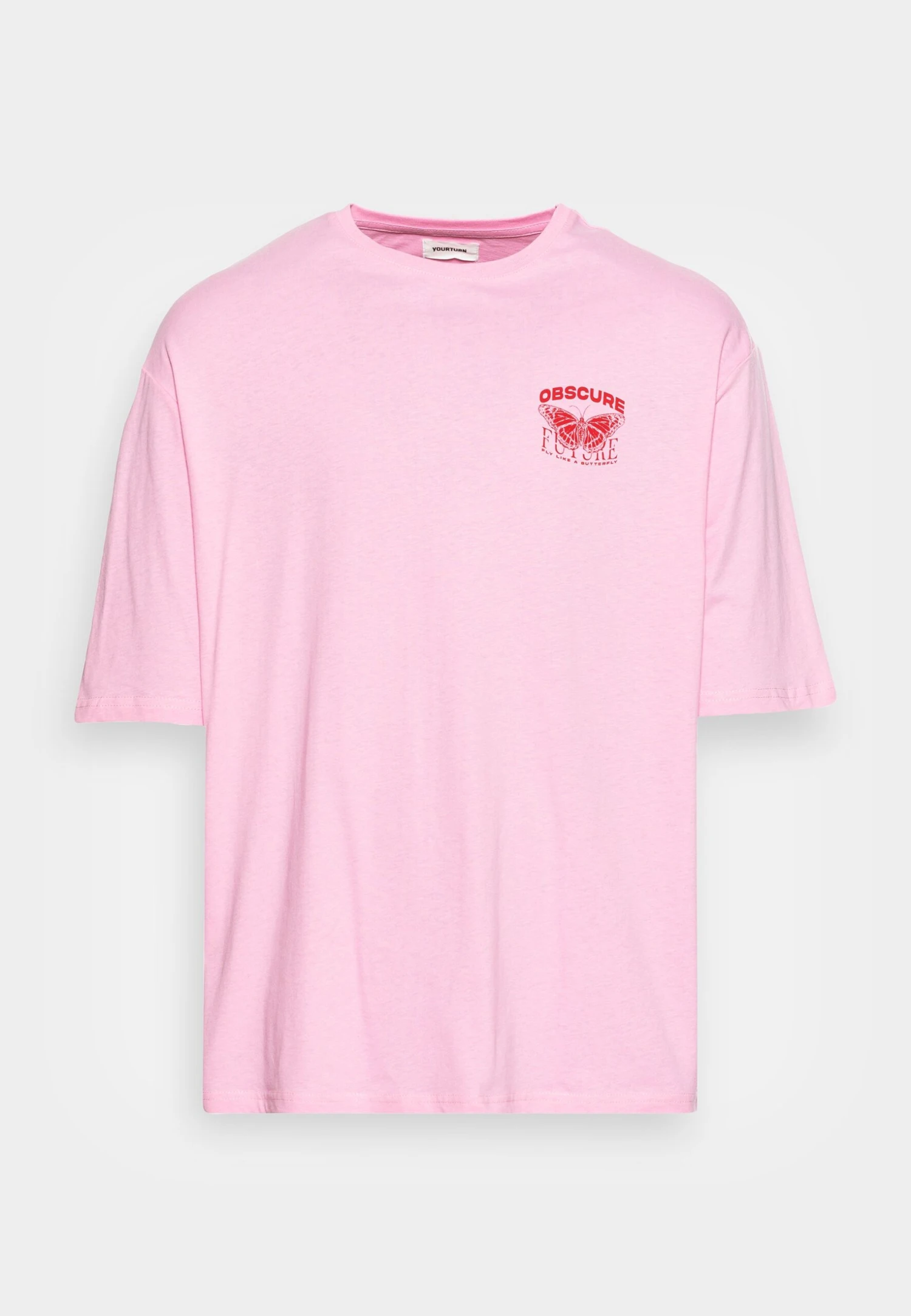 YOURTURN Nostalgia Future Tee Unisex - T-Shirt Print - Pink 6 YOURTURN Nostalgia Future Tee Unisex - T-Shirt Print - Pink - Afbeelding 4