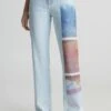 Calvin Klein Jeans High Rise Printed - Straight Leg Jeans - Denim Light