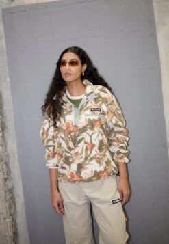 Columbia Helvetia™ Cropped Half Snap - Fleece Trui - Chalk/Floriculture