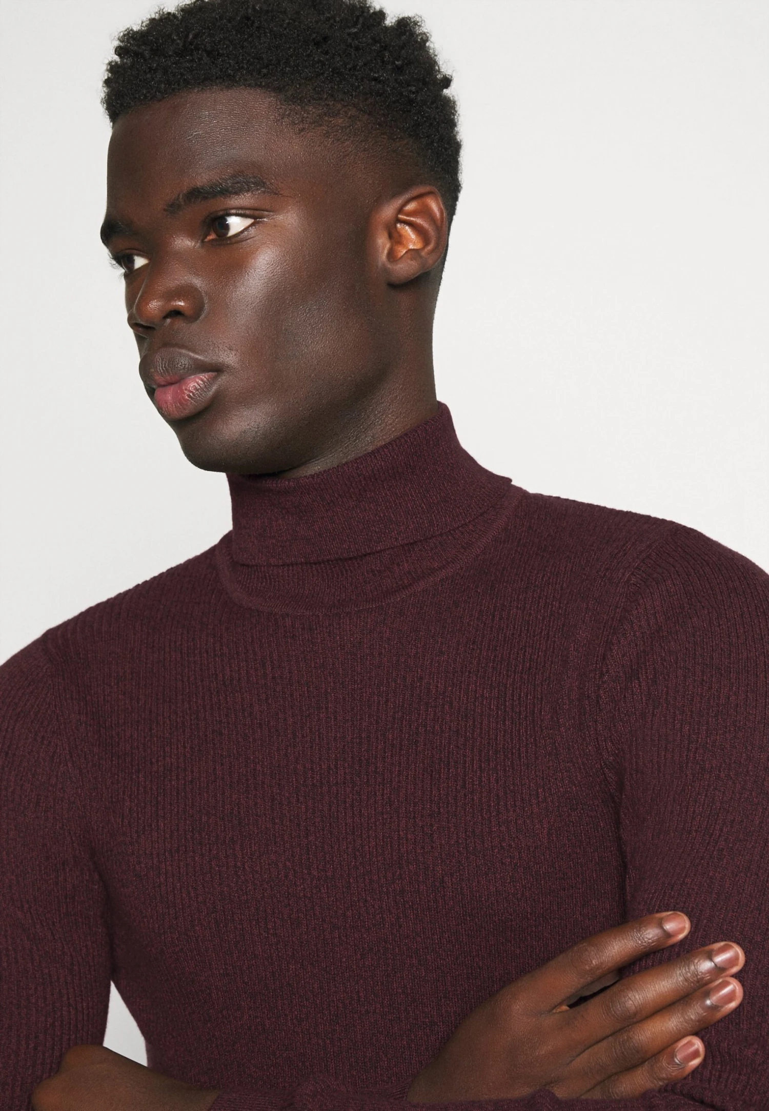 Pier One Muscle Fit Turtle - Trui - Mottled Bordeaux 6 Pier One Muscle Fit Turtle - Trui - Mottled Bordeaux - Afbeelding 4