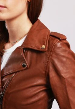 Lee Cooper Bella - Leren Jas - Cognac -Beste Kleding Winkel 8c60bf6a73554dfcbbb60fae094ab350